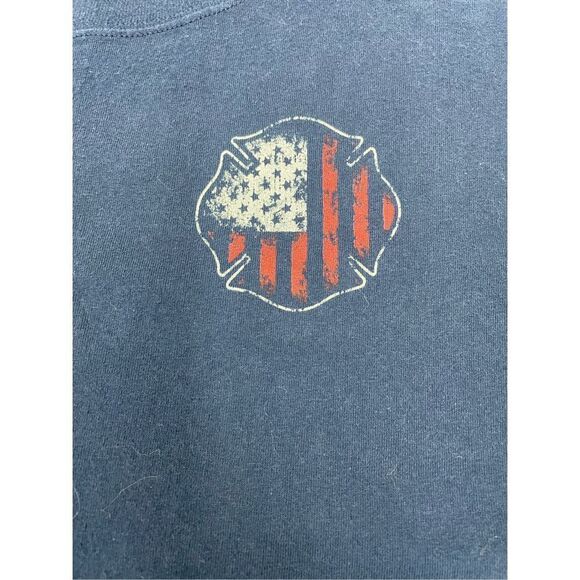 Men’s Fire Department Navy Tee - Picture 3 of 7